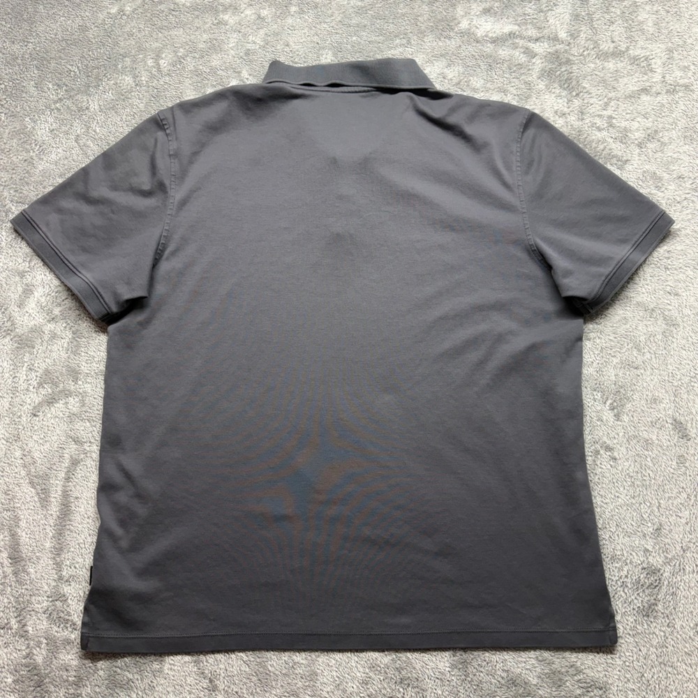 Calvin Klein Polo Shirt Mens Large Gray Good Cotton Short Sleeve Casual - Picture 8 of 10
